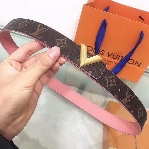 Super Perfect Quality LV women Belts(100% Genuine Leather,Steel Buckle)-087