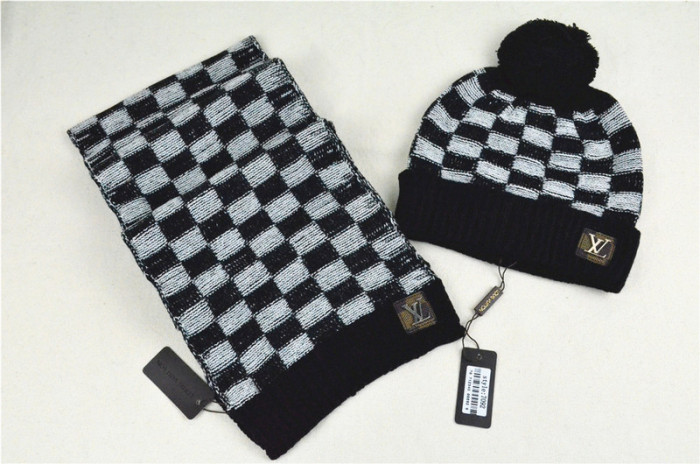 LV Wool Cap Scarf AAA-041