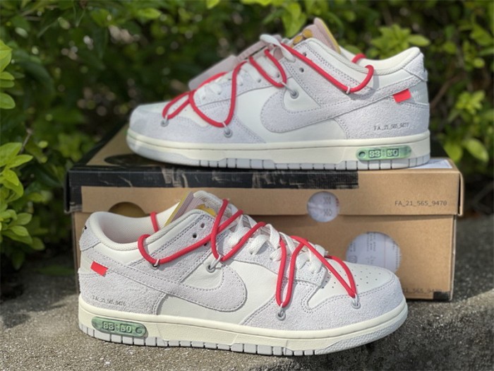 Authentic OFF-WHITE x Nike Dunk Low “The 50” DJ0950 118