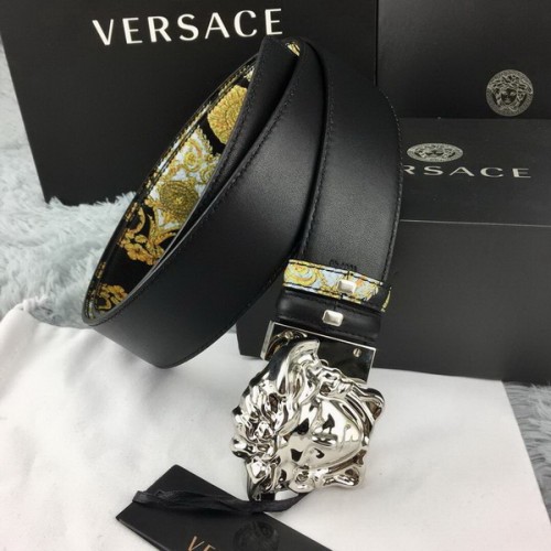 Super Perfect Quality Versace Belts(100% Genuine Leather,Steel Buckle)-286