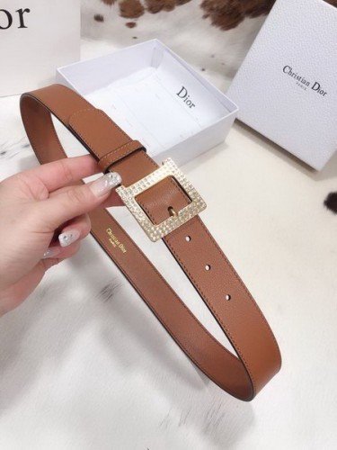 Super Perfect Quality Dior Belts(100% Genuine Leather,steel Buckle)-258