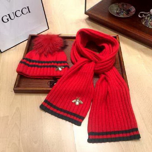 G Wool Cap Scarf AAA-126