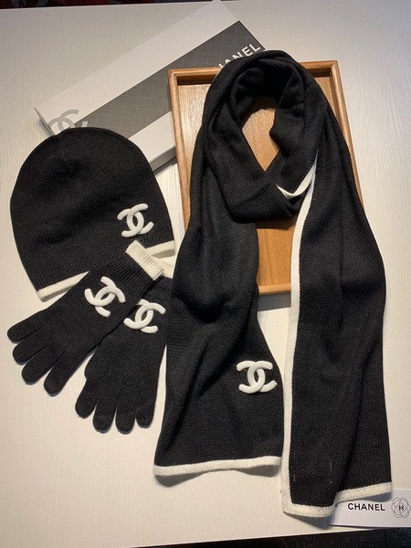 CHAL Wool Cap Scarf AAA-158