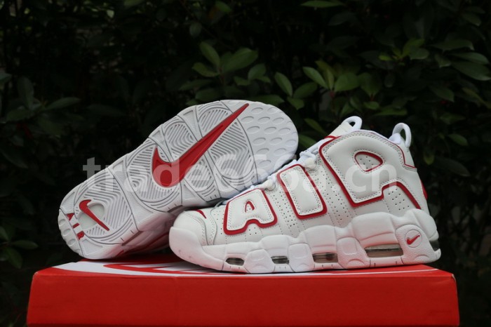 Authentic Nike Air More Uptempo “White/Varsity Red”