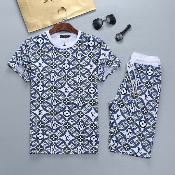 LV short sleeve men suit-082(M-XXXL)