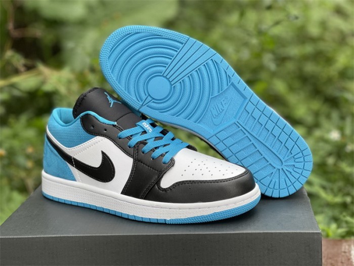 Authentic Air Jordan 1 Low “Laser Blue”  GS
