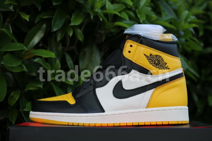 Authentic Air Jordan 1 Yellow Toe