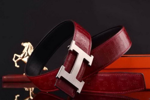 Super Perfect Quality Hermes Belts(100% Genuine Leather,Reversible Steel Buckle)-224