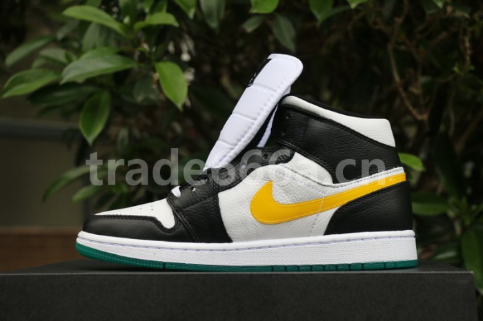 Authentic Air Jordan 1 Mid  Black/University Red