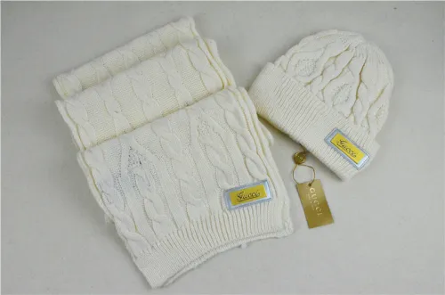 G Wool Cap Scarf AAA-014