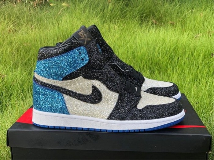 Authentic North Pole Chicago Air Jordan 1 Blue