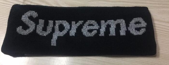 Supreme 17FW New Era Reflective Logo Headband 1:1 quality-002