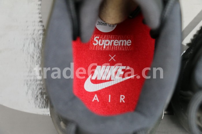 Authentic Supreme x Nike Air More Uptempo Black