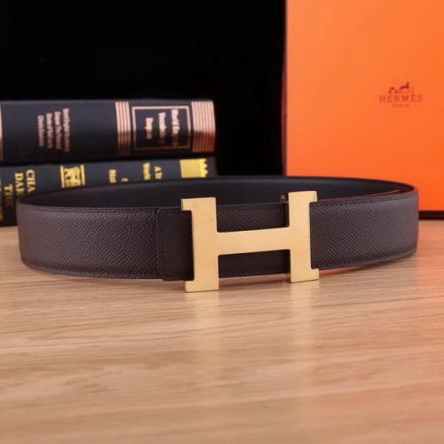 Super Perfect Quality Hermes Belts(100% Genuine Leather,Reversible Steel Buckle)-535