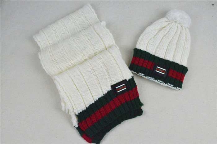 G Wool Cap Scarf AAA-030