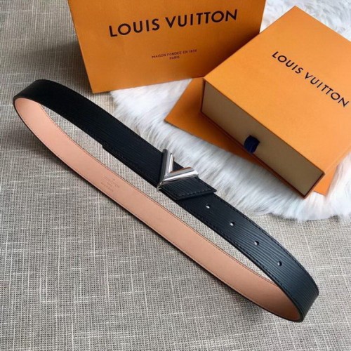 Super Perfect Quality LV women Belts(100% Genuine Leather,Steel Buckle)-056