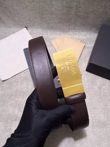Super Perfect Quality Prada Belts(100% Genuine Leather,Reversible Steel Buckle)-022