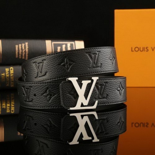 Super Perfect Quality LV Belts(100% Genuine Leather Steel Buckle)-2264