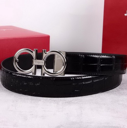 Super Perfect Quality Ferragamo Belts(100% Genuine Leather,steel Buckle)-810