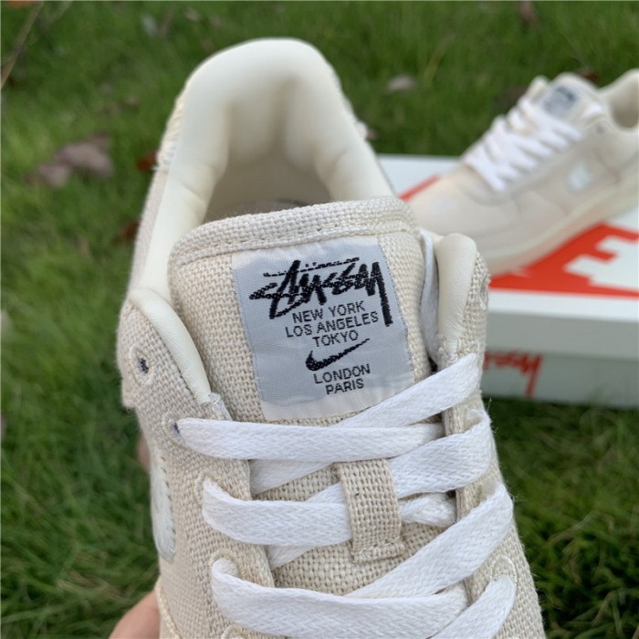 Authentic Stussy x Nike Air Force 1 Low “Fossil Stone”