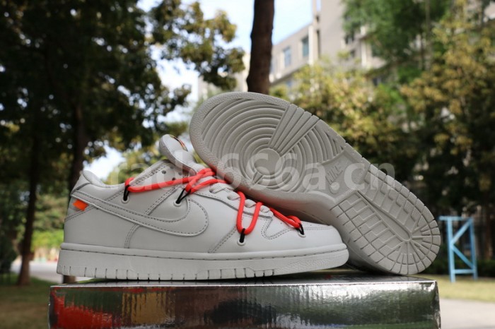 Authentic OFF-WHITE x Nike Dunk Low White