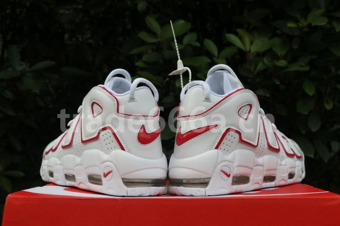 Authentic Nike Air More Uptempo “White/Varsity Red”