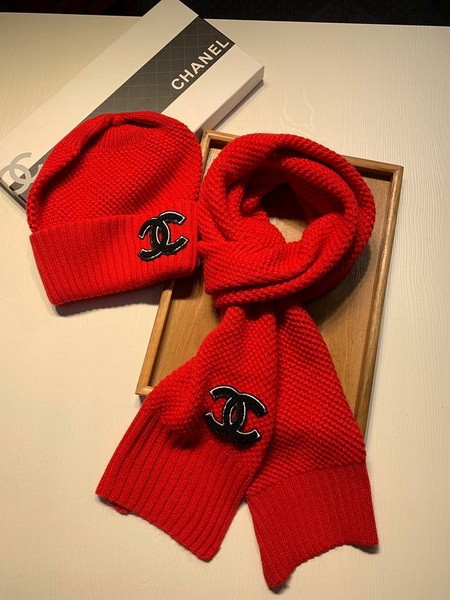 CHAL Wool Cap Scarf AAA-174