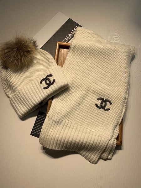 CHAL Wool Cap Scarf AAA-183