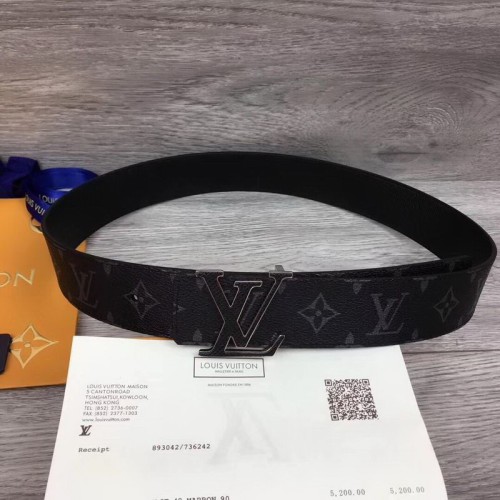 Super Perfect Quality LV Belts(100% Genuine Leather Steel Buckle)-1449
