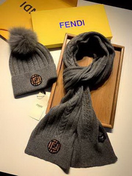 FD Wool Cap Scarf AAA-046