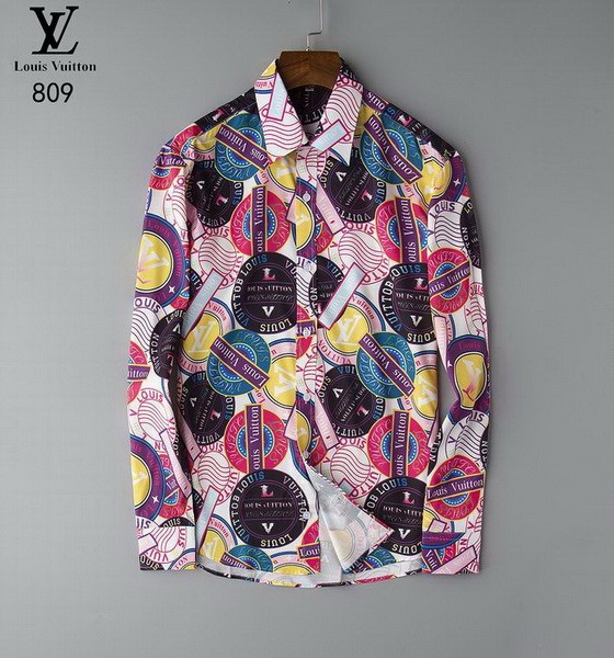 LV long sleeve shirt men-101(M-XXXL)