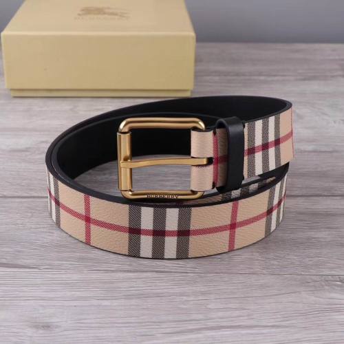 Super Perfect Quality Burberry Belts(100% Genuine Leather,steel buckle)-027