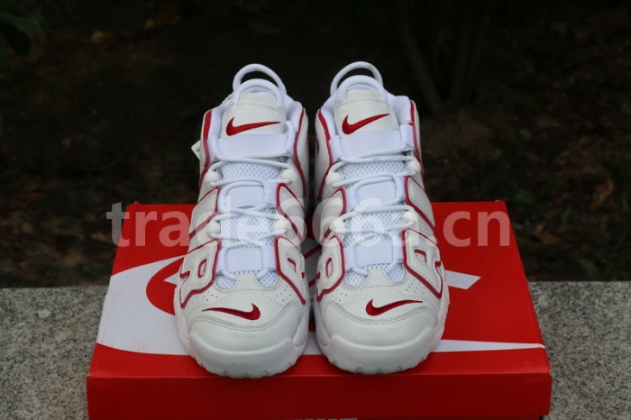 Authentic Nike Air More Uptempo “White/Varsity Red”