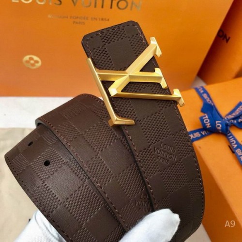 Super Perfect Quality LV Belts(100% Genuine Leather Steel Buckle)-2163