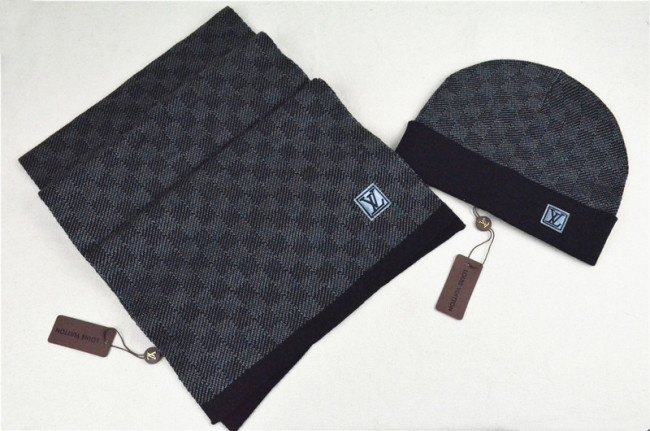 LV Wool Cap Scarf AAA-039