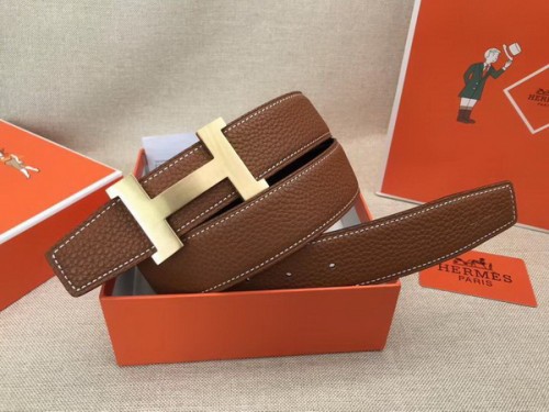 Super Perfect Quality Hermes Belts(100% Genuine Leather,Reversible Steel Buckle)-556