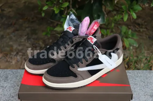 Authentic Travis Scott x Air Jordan 1 Low “Dark Mocha”