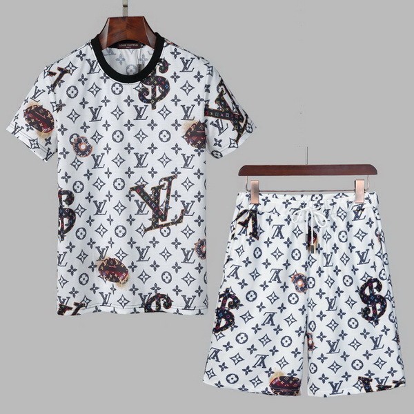 LV short sleeve men suit-036(M-XXXL)