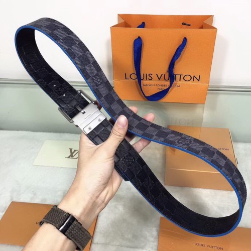 Super Perfect Quality LV Belts(100% Genuine Leather Steel Buckle)-1280