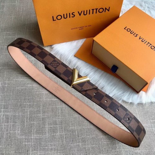 Super Perfect Quality LV women Belts(100% Genuine Leather,Steel Buckle)-001