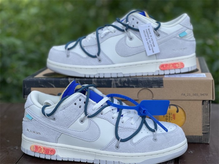 Authentic OFF-WHITE x Nike Dunk Low “The 50” DJ0950 111