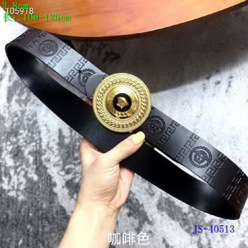 Super Perfect Quality Versace Belts(100% Genuine Leather,Steel Buckle)-374