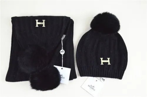 Hermes Wool Cap Scarf AAA-002