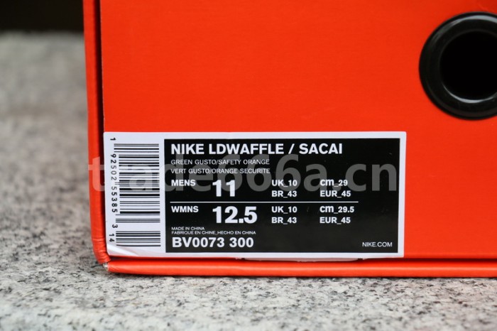 Authentic Sacai x Nike LDV Waffle BV0073-300