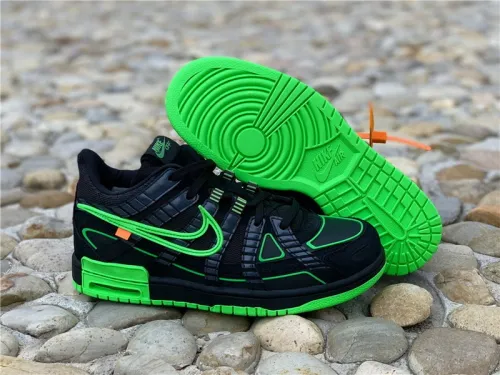 Authentic OFF-WHITE x Nike Air Rubber Dunk “Green Strike”
