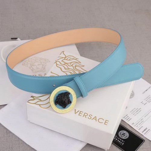 Super Perfect Quality Versace Belts(100% Genuine Leather,Steel Buckle)-336