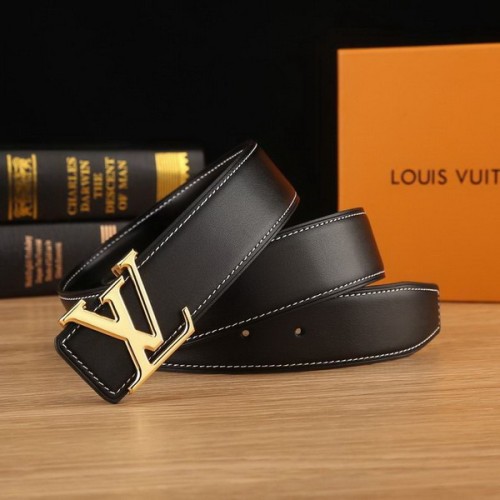 Super Perfect Quality LV Belts(100% Genuine Leather Steel Buckle)-2126