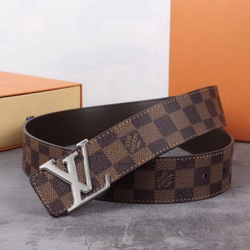 Super Perfect Quality LV Belts(100% Genuine Leather Steel Buckle)-1904