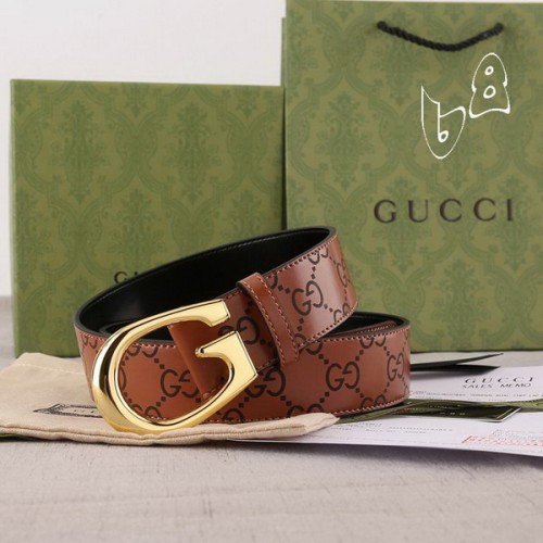 Super Perfect Quality G Belts(100% Genuine Leather,steel Buckle)-2648