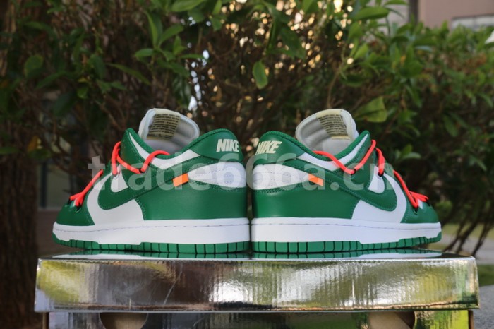 Authentic OFF-WHITE x Nike Dunk Low Green